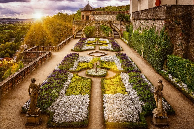 Miniature garden playset